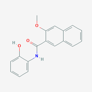molecular formula C18H15NO3 B6017663 N-(2-hydroxyphenyl)-3-methoxynaphthalene-2-carboxamide 