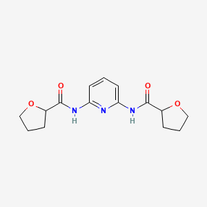 molecular formula C15H19N3O4 B6017857 N,N'-2,6-pyridinediylditetrahydro-2-furancarboxamide 