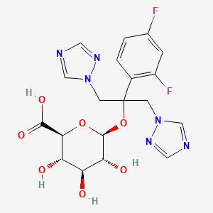 molecular formula C20H22F2N6O6 B601795 Fluconazole Glucuronide CAS No. 136134-23-1