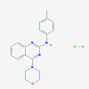 molecular formula C19H21ClN4O B6017982 N-(4-methylphenyl)-4-(4-morpholinyl)-2-quinazolinamine hydrochloride 