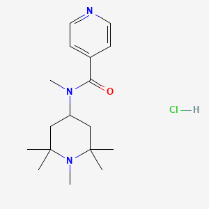 molecular formula C17H28ClN3O B6018050 N-methyl-N-(1,2,2,6,6-pentamethylpiperidin-4-yl)pyridine-4-carboxamide;hydrochloride 