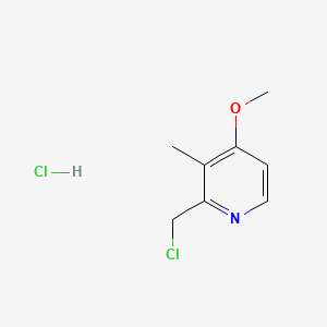 molecular formula C8H11Cl2NO B601813 2-(Chloromethyl)-4-methoxy-3-methylpyridine hydrochloride CAS No. 86604-74-2