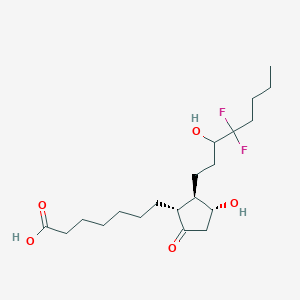 7-[(1R,2R,3R)-2-(4,4-difluoro-3-hydroxyoctyl)-3-hydroxy-5-oxocyclopentyl]heptanoic acid