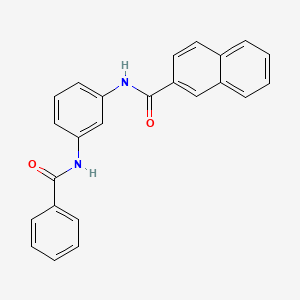 molecular formula C24H18N2O2 B6018185 N-(3-benzamidophenyl)naphthalene-2-carboxamide 