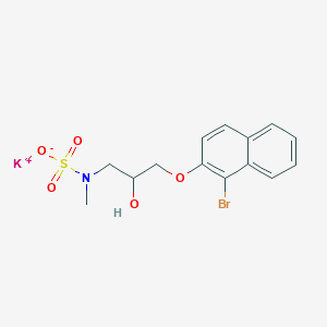 molecular formula C14H15BrKNO5S B6018205 potassium {3-[(1-bromo-2-naphthyl)oxy]-2-hydroxypropyl}methylsulfamate 