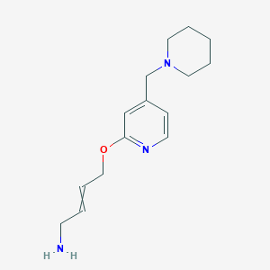 4-({4-[(Piperidin-1-yl)methyl]pyridin-2-yl}oxy)but-2-en-1-amine