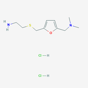 2-[[5-[(Dimethylamino)methyl]furan-2-yl]methylsulfanyl]ethanamine;dihydrochloride