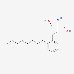 molecular formula C19H33NO2 B601835 2-Amino-2-(2-octylphenethyl)-1,3-propanediol CAS No. 767262-51-1