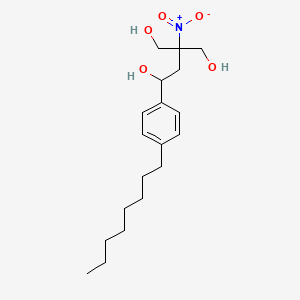 3-(Hydroxymethyl)-3-nitro-1-(4-octylphenyl)-1,4-butanediol