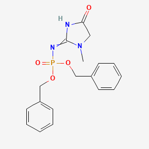 2-Bis(phenylmethoxy)phosphorylimino-1-methylimidazolidin-4-one