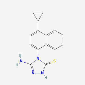 5-amino-4-(4-cyclopropylnaphthalen-1-yl)-4H-1,2,4-triazole-3-thiol