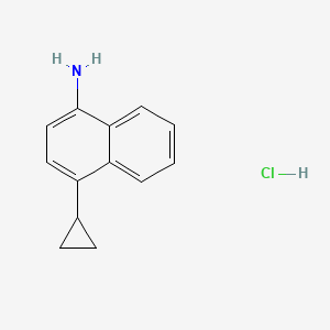 molecular formula C13H14ClN B601858 4-cyclopropylnaphthalen-1-aMine hydrochloride CAS No. 1533519-92-4