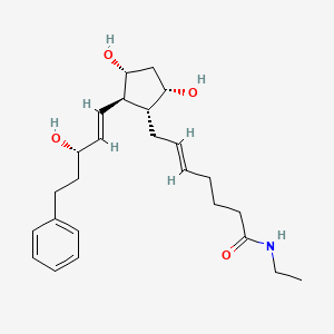 (E)-7-[(1R,2R,3R,5S)-3,5-dihydroxy-2-[(E,3S)-3-hydroxy-5-phenylpent-1-enyl]cyclopentyl]-N-ethylhept-5-enamide