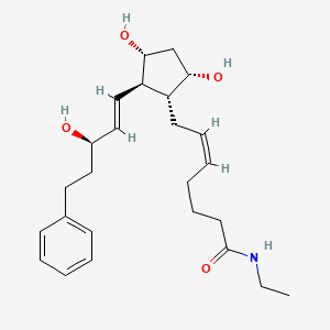 (5Z)-7-((1R,2R,3R,5S)-3,5-Dihydroxy-2-((1E,3R)-3-hydroxy-5-phenyl-1-penten-1-yl)cyclopentyl)-N-ethyl-5-heptenamide
