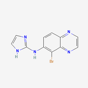 6-Quinoxalinamine, 5-bromo-N-1H-imidazol-2-yl-