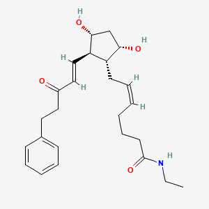 (5Z)-7-((1R,2R,3R,5S)-3,5-Dihydroxy-2-((1E)-3-oxo-5-phenyl-1-penten-1-yl)cyclopentyl)-N-ethyl-5-heptenamide