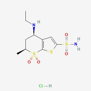Dorzolamide hydrochloride, (+/-)-(cis)-