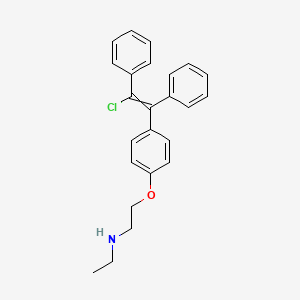 molecular formula C24H25Cl2NO B601921 Desethylclomifene Hydrochloride CAS No. 1310815-19-0