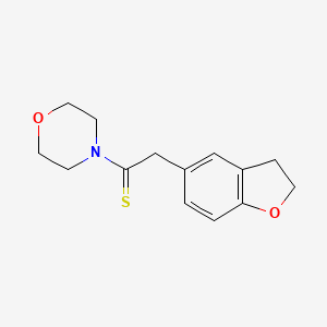 molecular formula C14H17NO2S B601930 2-(2,3-Dihydrobenzofuran-5-yl)-1-morpholinoethanethione CAS No. 97483-11-9