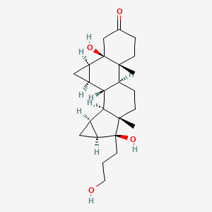 molecular formula C24H36O4 B601943 5-Beta-Hydroxy-Drospirenone-17-Propanol CAS No. 1357252-81-3
