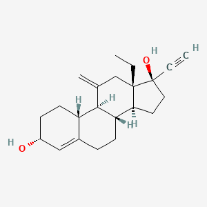 molecular formula C22H30O2 B601949 3α-羟去氧孕烯炔雌醇 CAS No. 70805-84-4