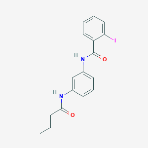 molecular formula C17H17IN2O2 B6019841 N-[3-(butyrylamino)phenyl]-2-iodobenzamide 