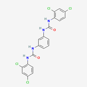 molecular formula C20H14Cl4N4O2 B6019901 N',N'''-1,3-phenylenebis[N-(2,4-dichlorophenyl)urea] 