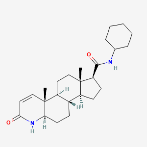 molecular formula C25H38N2O2 B601991 N-Des(1,1-dimethylethyl) N-Cyclohexyl Finasteride CAS No. 133216-45-2