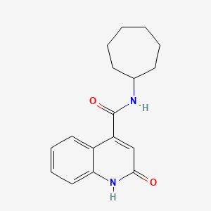 molecular formula C17H20N2O2 B6019946 N-cycloheptyl-2-hydroxy-4-quinolinecarboxamide 