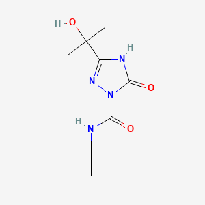 molecular formula C10H18N4O3 B602020 N-(tert-Butyl)-3-(2-hydroxypropan-2-yl)-5-oxo-4,5-dihydro-1H-1,2,4-triazole-1-carboxamide CAS No. 889062-06-0
