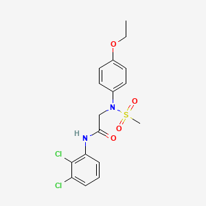molecular formula C17H18Cl2N2O4S B6020244 N~1~-(2,3-dichlorophenyl)-N~2~-(4-ethoxyphenyl)-N~2~-(methylsulfonyl)glycinamide 