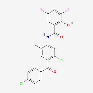 molecular formula C21H13Cl2I2NO3 B602030 Closantel Impurity F CAS No. 50274-07-2