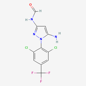 molecular formula C11H7Cl2F3N4O B602031 N-(5-氨基-1-(2,6-二氯-4-(三氟甲基)苯基)-1H-吡唑-3-基)甲酰胺 CAS No. 270564-31-3