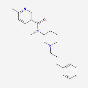 molecular formula C22H29N3O B6020316 N,6-dimethyl-N-[1-(3-phenylpropyl)-3-piperidinyl]nicotinamide 