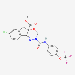 molecular formula C20H15ClFN3O5 B602034 茚虫威杂质5 CAS No. 144171-39-1