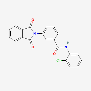 molecular formula C21H13ClN2O3 B6020397 N-(2-chlorophenyl)-3-(1,3-dioxoisoindol-2-yl)benzamide 