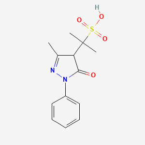 2-(3-Methyl-5-oxo-1-phenyl-4,5-dihydro-1H-pyrazol-4-yl)propane-2-sulfonic acid