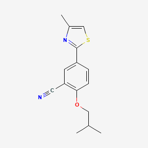 2-Isobutoxy-5-(4-methylthiazol-2-yl)benzonitrile