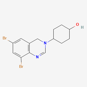 4-(6,8-dibromoquinazolin-3(4H)-yl)cyclohexanol