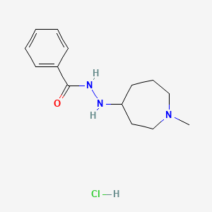 molecular formula C14H22N3OCl B602078 N'-(1-Methylazepan-4-YL)benzohydrazide hydrochloride CAS No. 117078-69-0