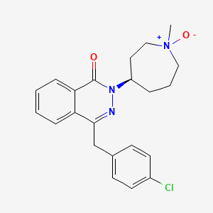 molecular formula C22H24ClN3O2 B602092 4-[(4-chlorophenyl)methyl]-2-[(4R)-1-methyl-1-oxidoazepan-1-ium-4-yl]phthalazin-1-one CAS No. 1346617-18-2