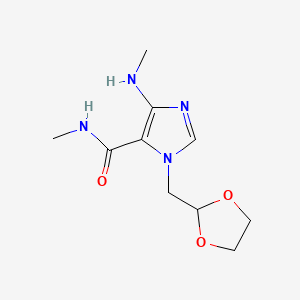 molecular formula C10H16N4O3 B602096 Doxofylline Impurity 1 CAS No. 1429636-74-7