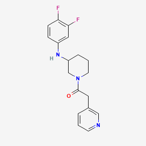 molecular formula C18H19F2N3O B6021019 N-(3,4-difluorophenyl)-1-(3-pyridinylacetyl)-3-piperidinamine 