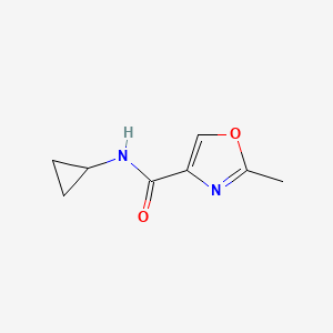 molecular formula C8H10N2O2 B6021071 N-cyclopropyl-2-methyl-1,3-oxazole-4-carboxamide 