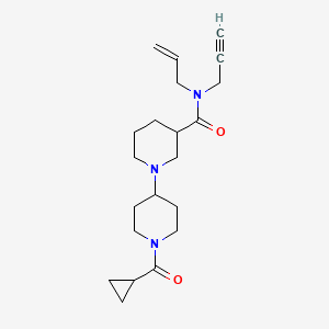 molecular formula C21H31N3O2 B6021076 N-allyl-1'-(cyclopropylcarbonyl)-N-2-propyn-1-yl-1,4'-bipiperidine-3-carboxamide 