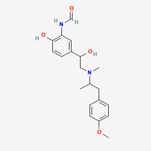 N-(2-hydroxy-5-(1-hydroxy-2-(methyl(2-(4-methoxyphenyl)-1-methylethyl)amino)ethyl)phenyl)formamide