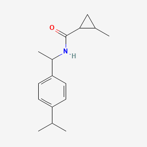 molecular formula C16H23NO B6021170 N-[1-(4-isopropylphenyl)ethyl]-2-methylcyclopropanecarboxamide 