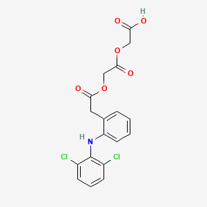 molecular formula C18H15Cl2NO6 B602128 Acetic Aceclofenac CAS No. 1215709-75-3