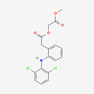 molecular formula C17H15Cl2NO4 B602132 Aceclofenac methyl ester CAS No. 139272-66-5