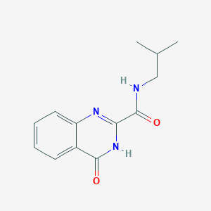 molecular formula C13H15N3O2 B6021339 N-isobutyl-4-oxo-3,4-dihydro-2-quinazolinecarboxamide 